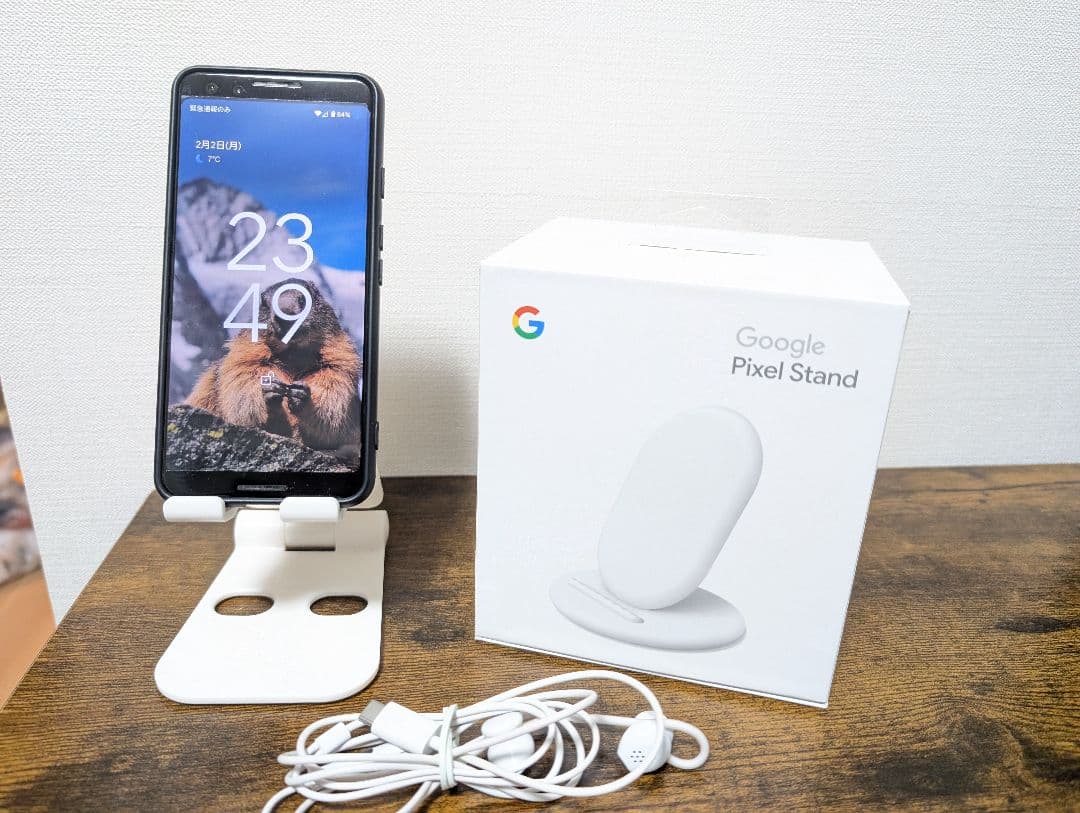 Pixel3本体 PixelStand 純正イヤホン 3点セット