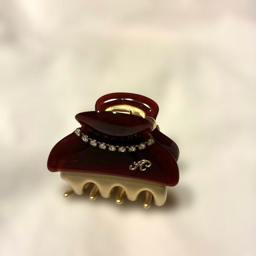 acca ヘアクリップ ニューコラーナS 限定色❤︎ワインレッド