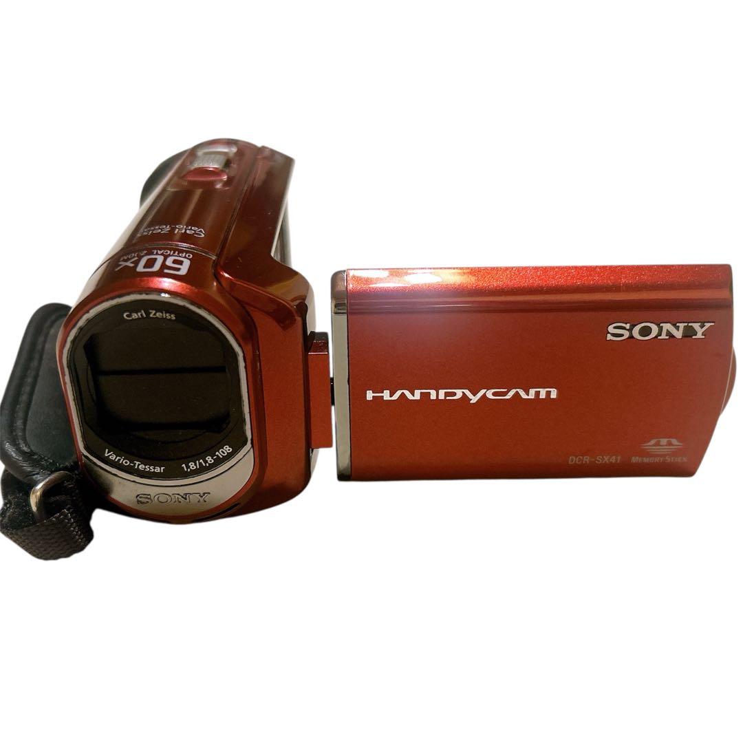 SONY ビデオカメラ HANDYCAM レッド ソニー デジタルビデオカメラ