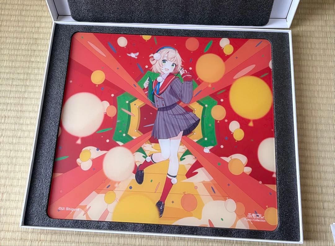 ふもコレ×しぐれうい　5周年コラボ　ガラスマウスパッド