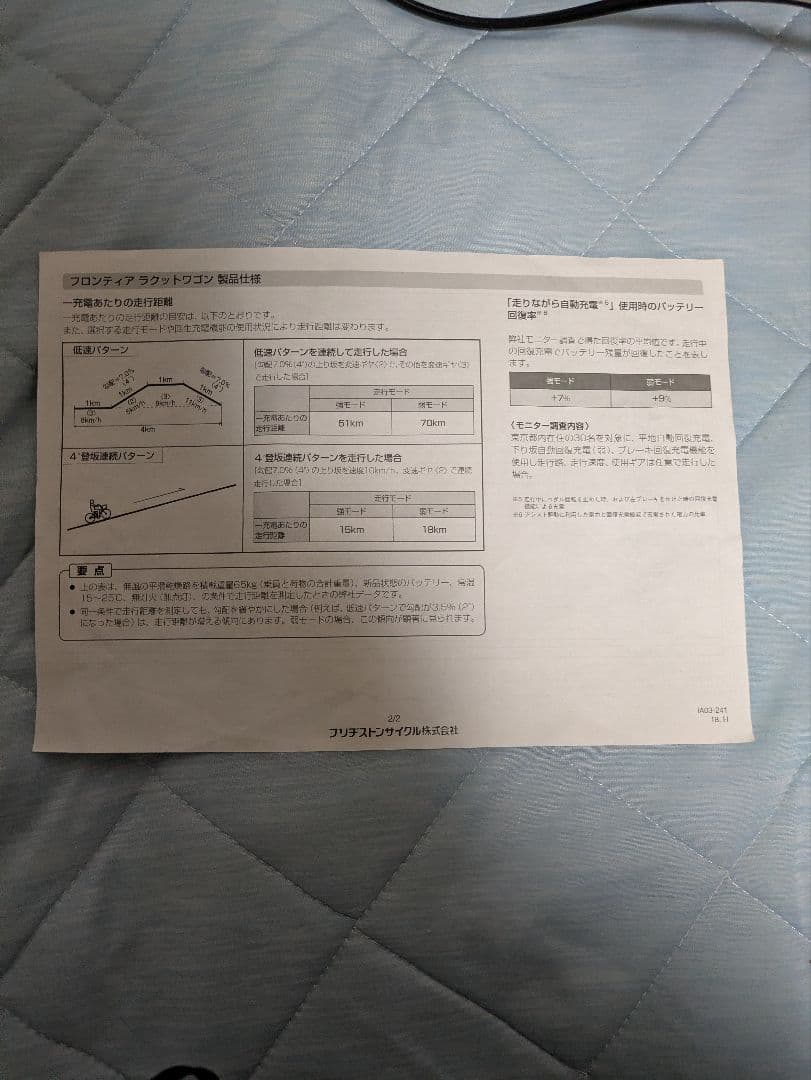 2019 ブリジストン　ラクっとワゴン　三輪　電動自転車