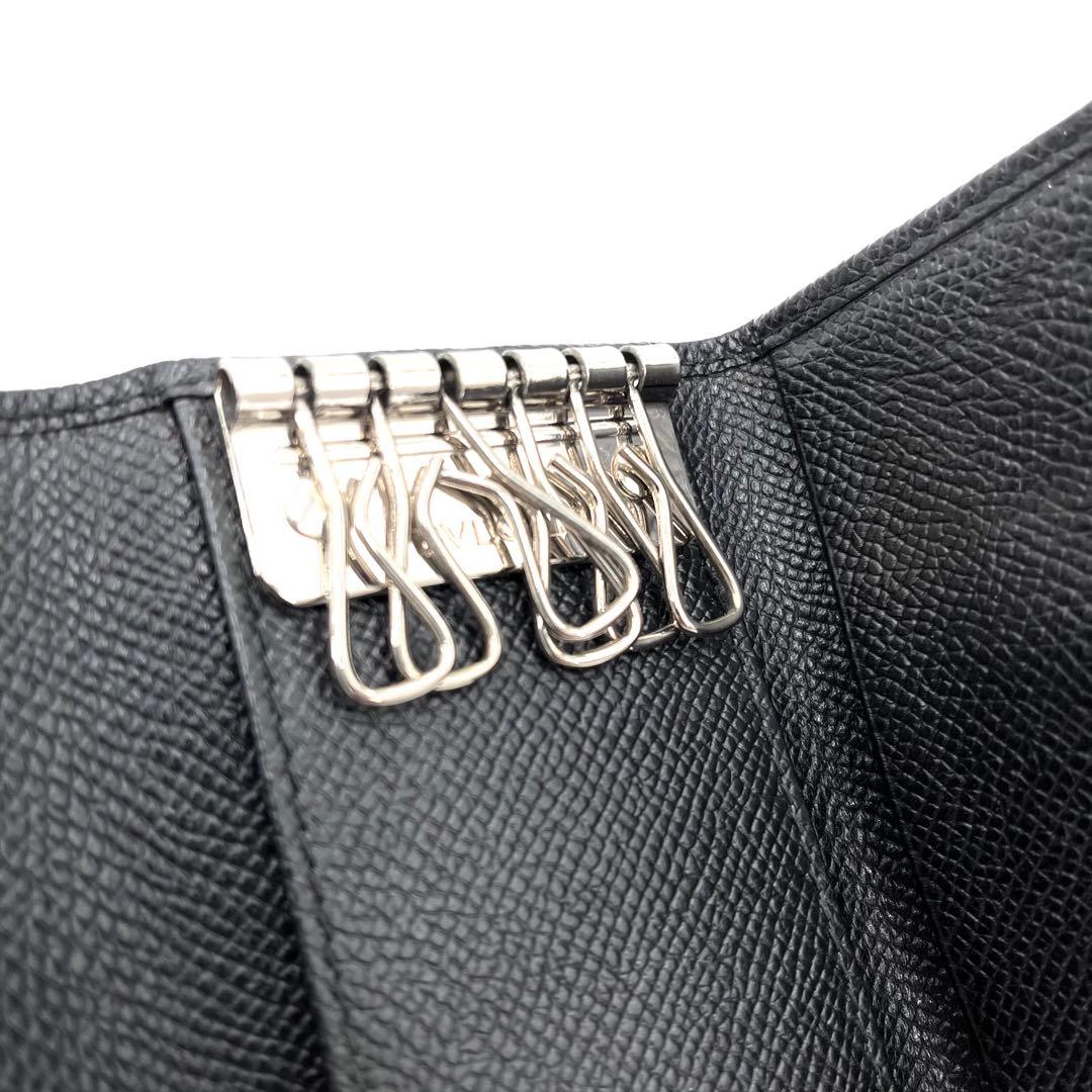 【未使用保管品】ブルガリ ビーゼロワン 6連 キーケース ロゴクリップ レザー