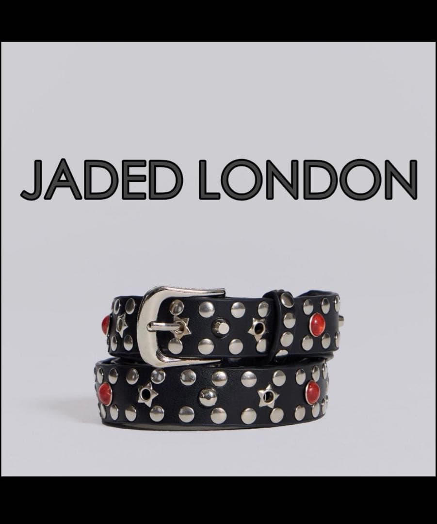 JADED LONDON/STARSTUDS本革ベルト/BL