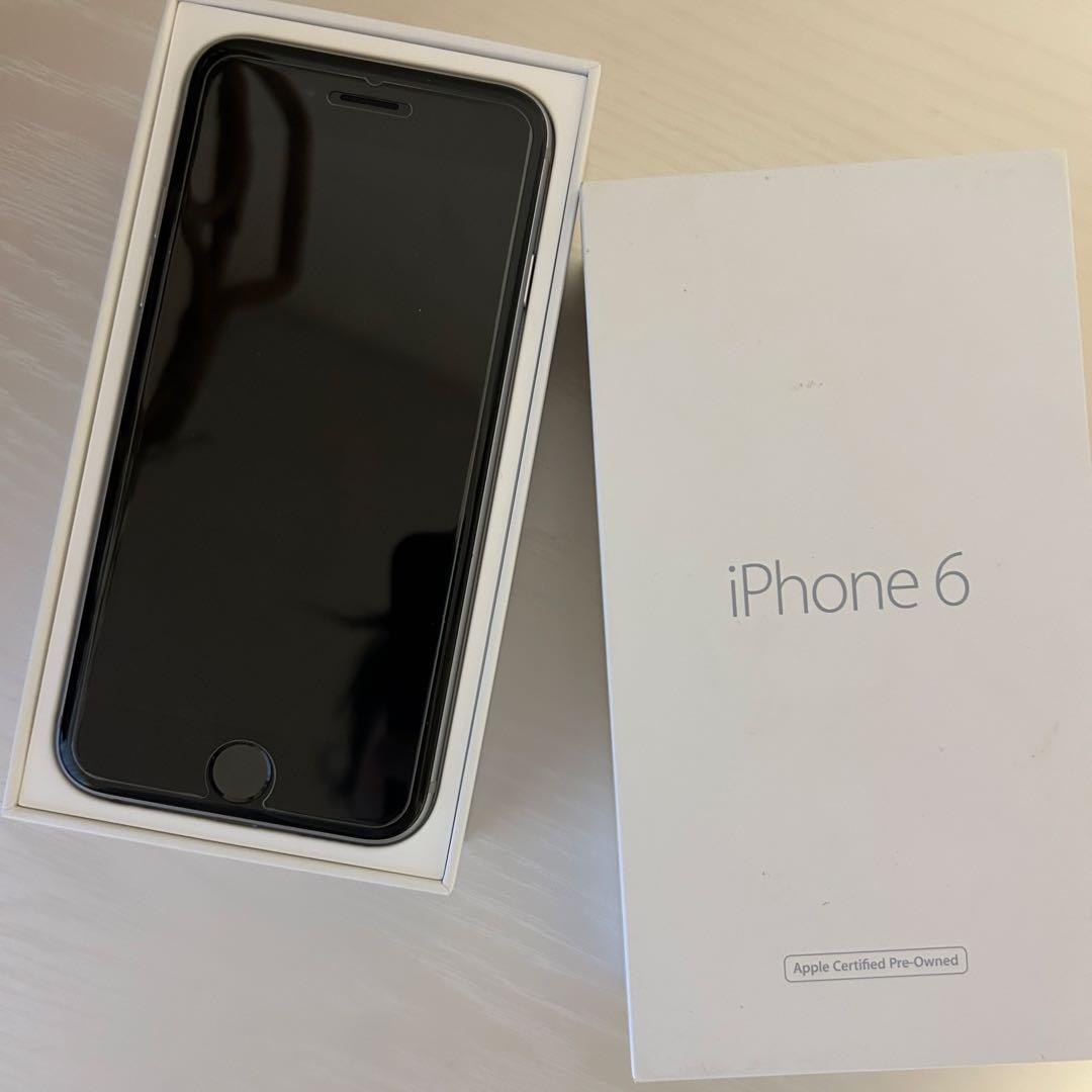 iPhone6 シルバー　バッテリー残量100%