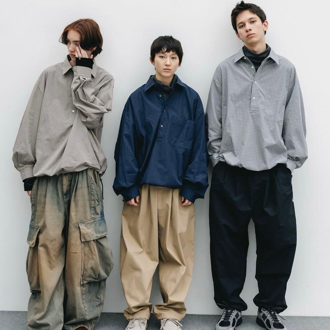 トップス CLESSTE MINI PLAID L/S PULLOVER SHIRT