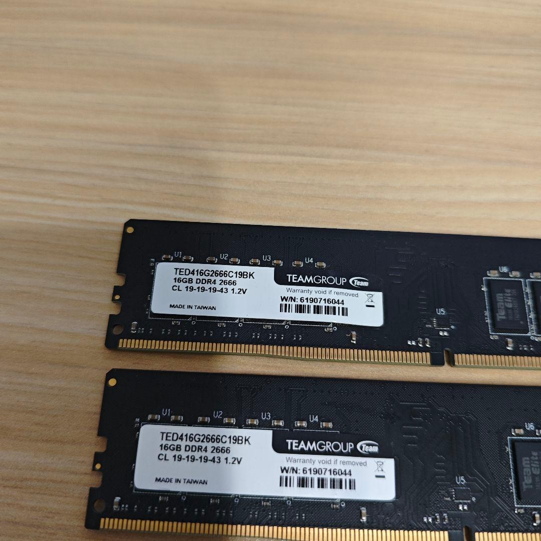 DDR4 2666 PC4-21300 32GB TEANGROUP製!@