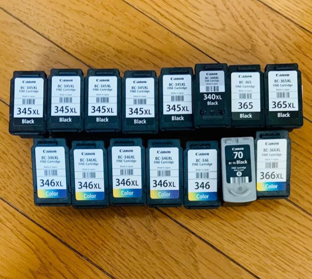 使用済 Canon純正 インクカートリッジ BC345 XL BC346XL他