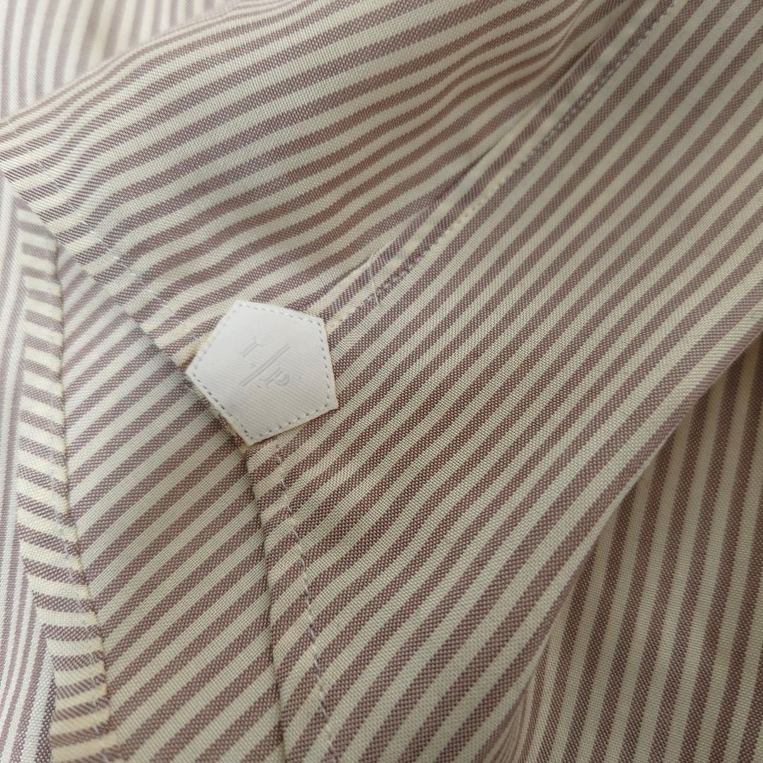 美品✨ロロピアーナ シルク100% ストライプシャツ ベージュ M