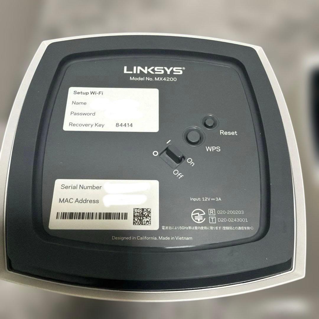 LINKSYS トライバンドメッショWifi AX4200 2個セット
