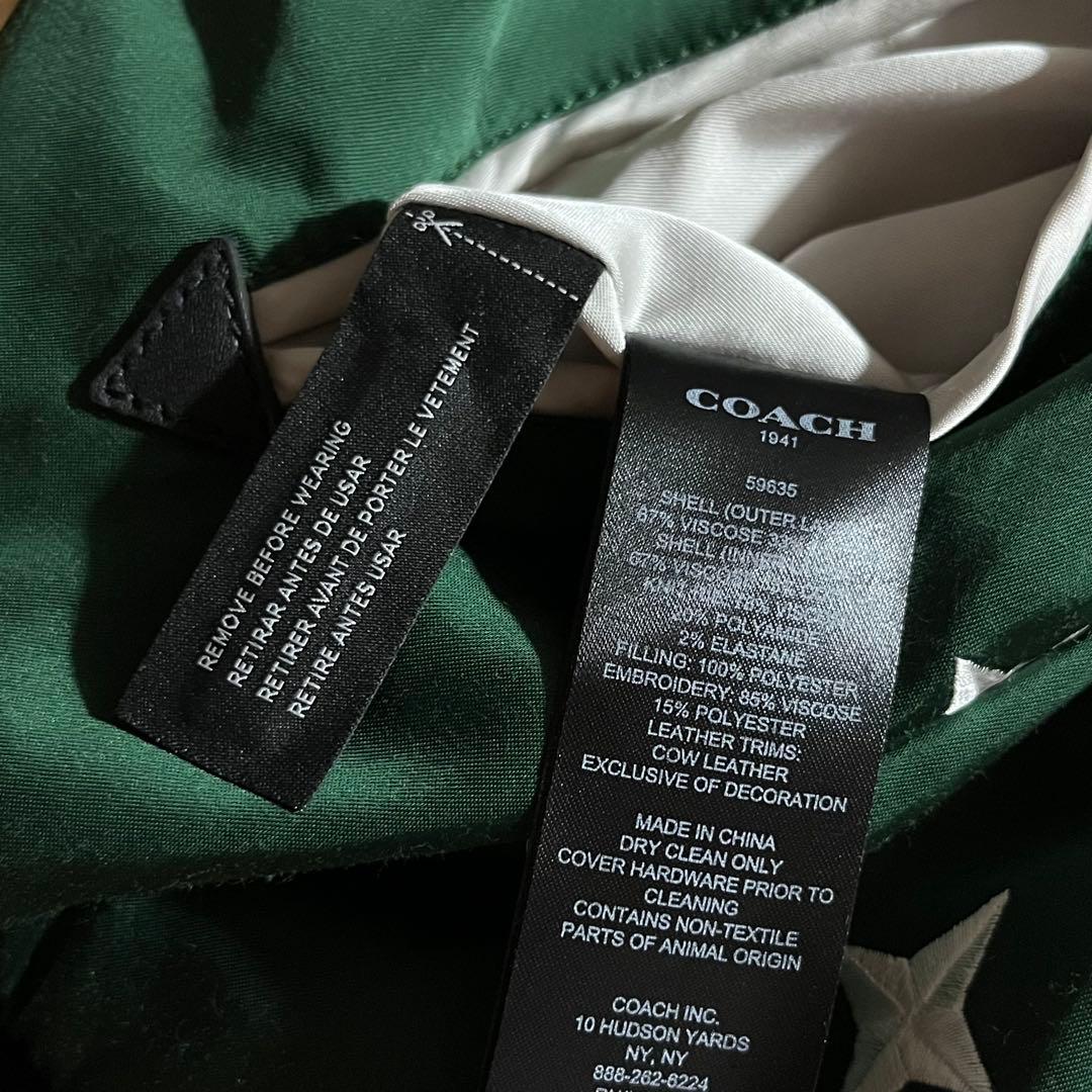 COACH コーチ アイスクリーム リバーシブル MA-1 スカジャン ブルゾン