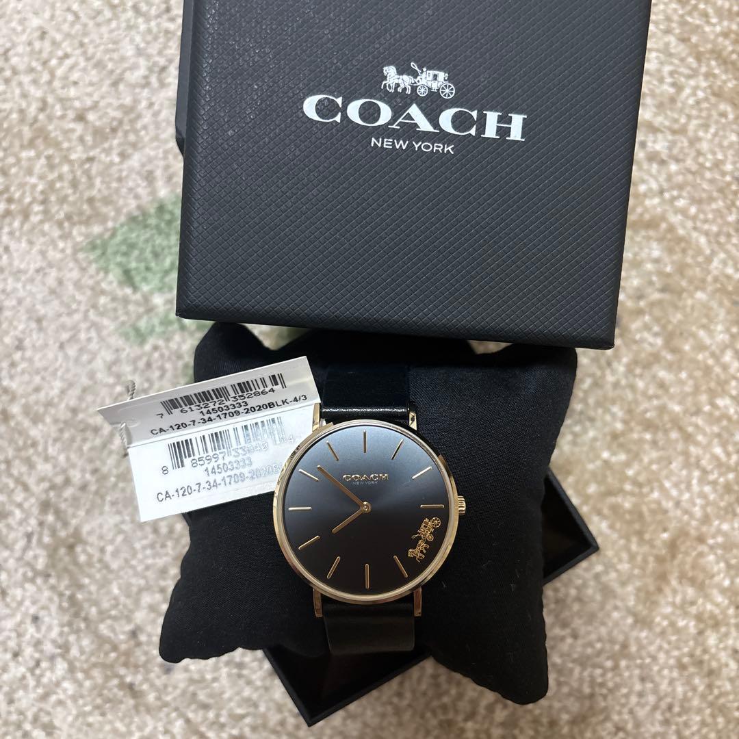 COACH アナログ腕時計 ブラック