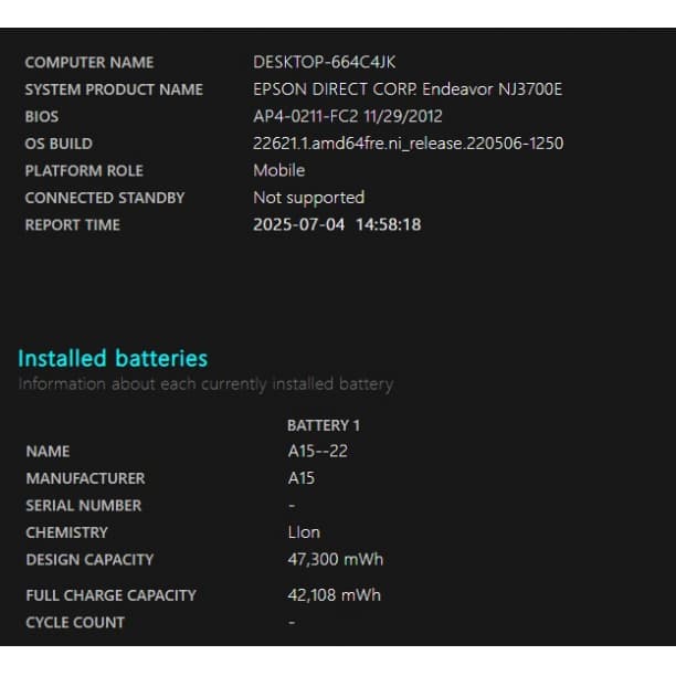 バッテリー◎ 15 エプソン Celeron B830 SSD128GB