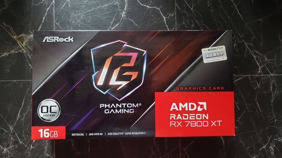グラフィックボード・グラボ・ビデオカード ASRock Phantom Gaming RX 7800 XT 16GB