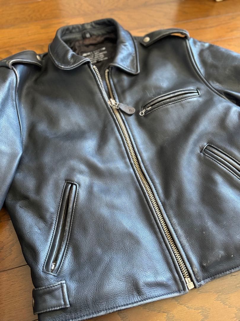 US NAVY.Spec 8816ブラックレザーライダージャケット