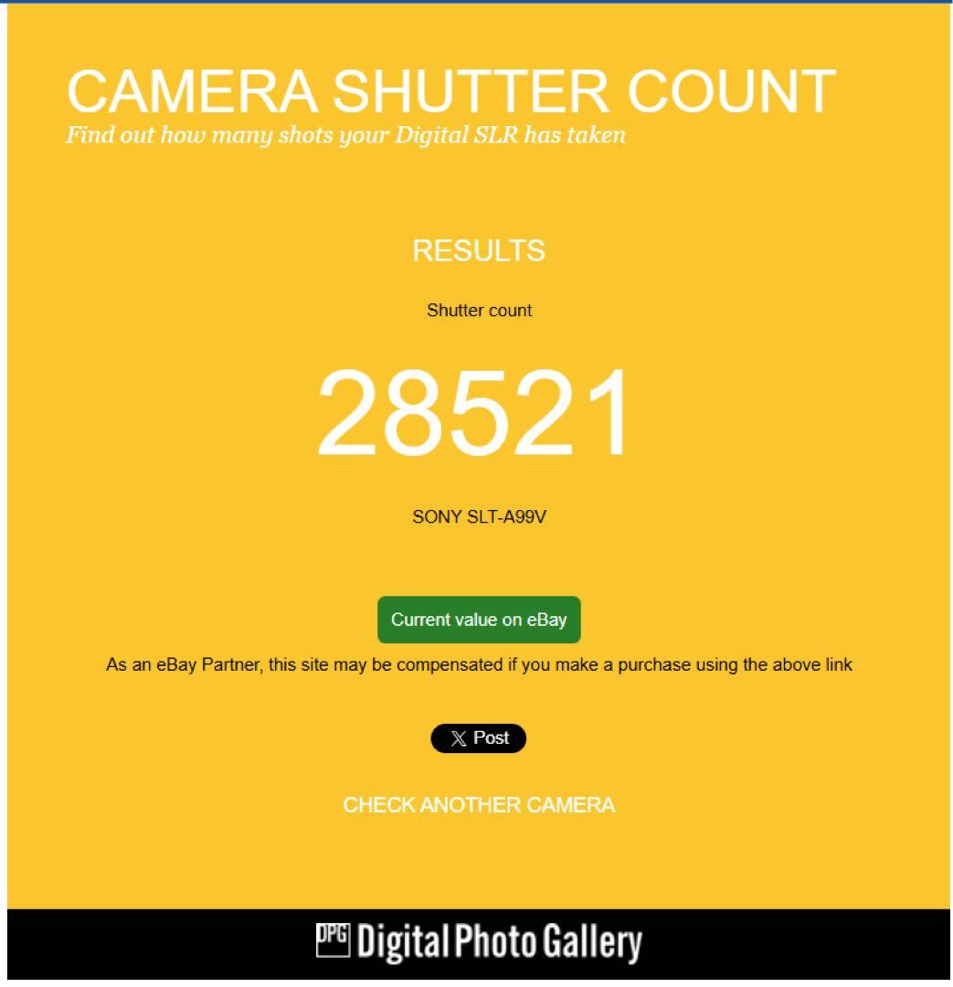 《 S数28581回！ 》SONY α99 ボディ #J710-048A