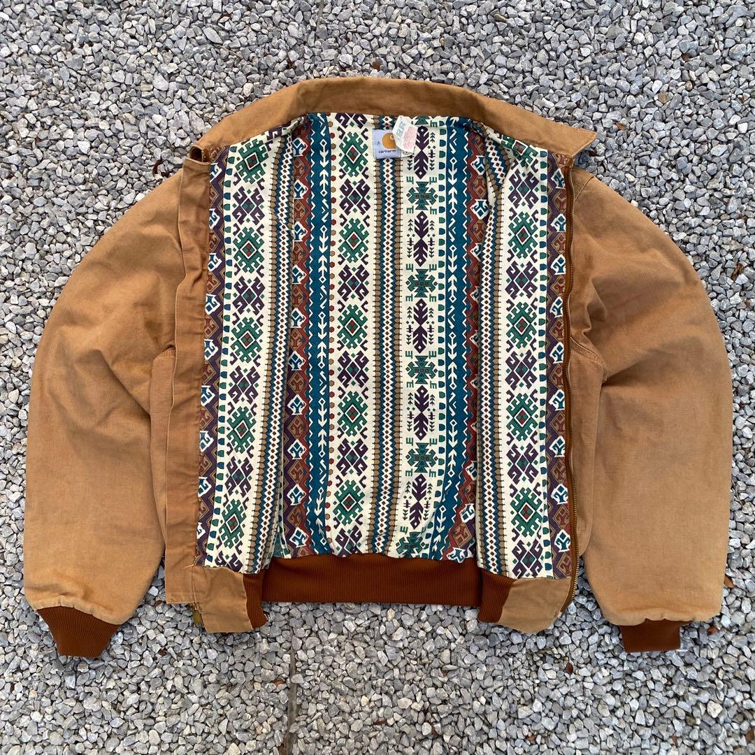 90s Carhartt サンタフェジャケット ネイティブ柄 USA製