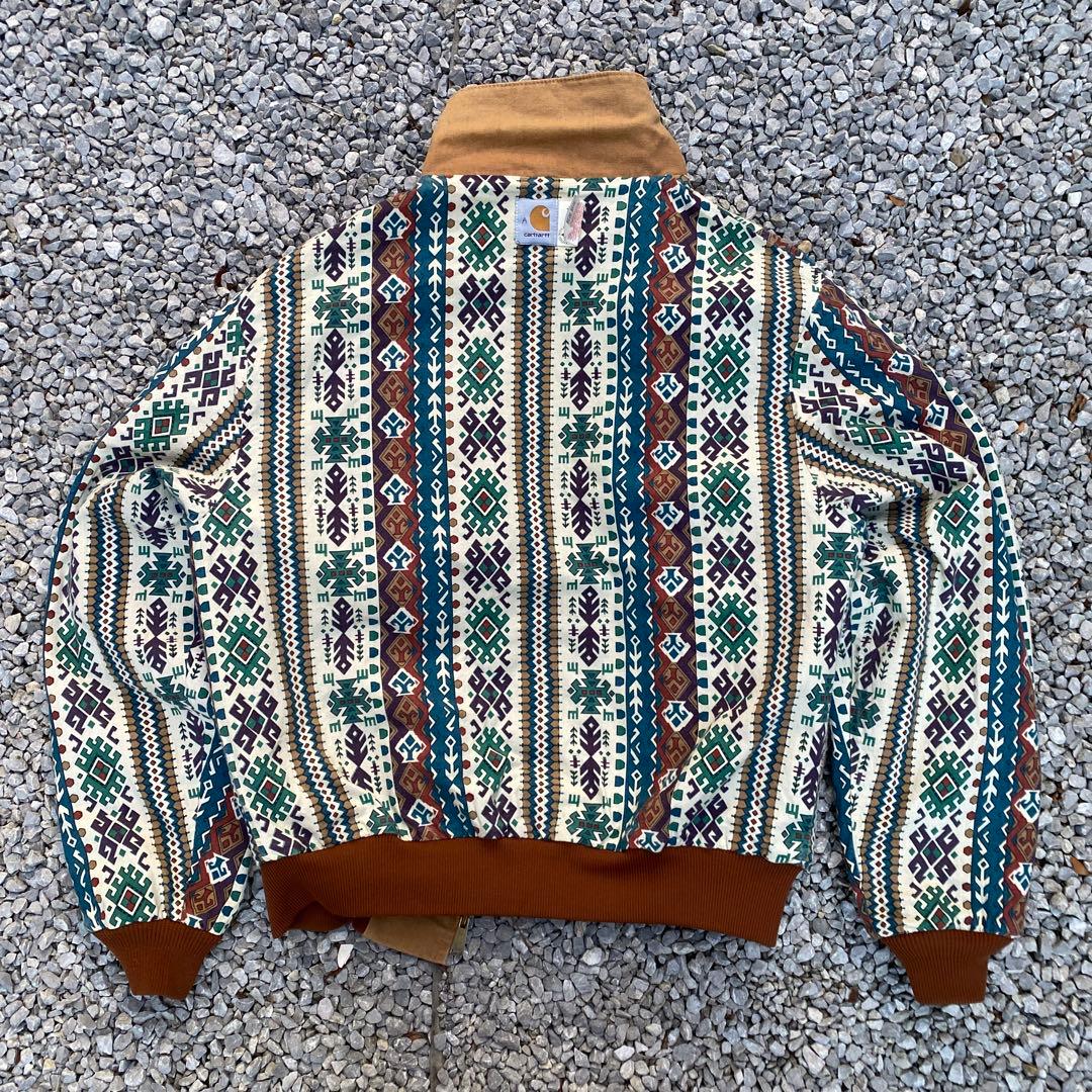 90s Carhartt サンタフェジャケット ネイティブ柄 USA製