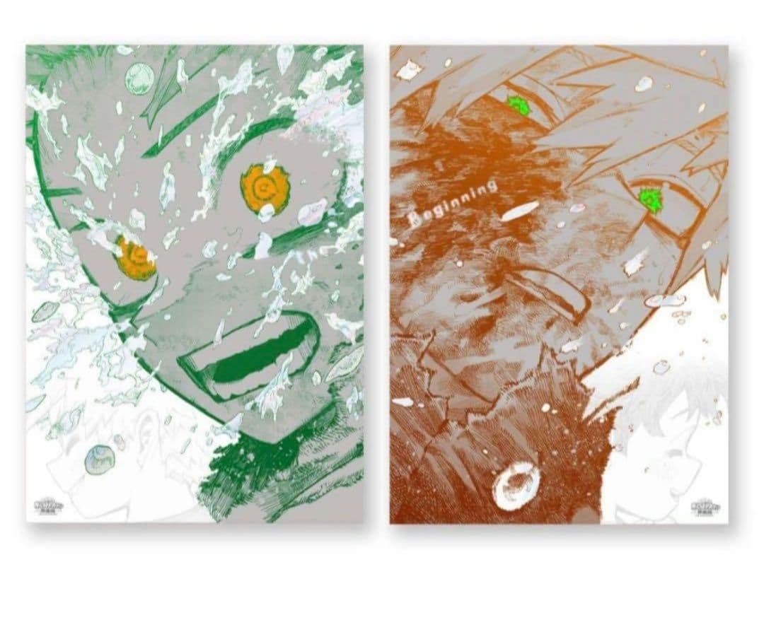 ヒロアカ 原画展 A2 アートポスター 2枚セットThe Beginning