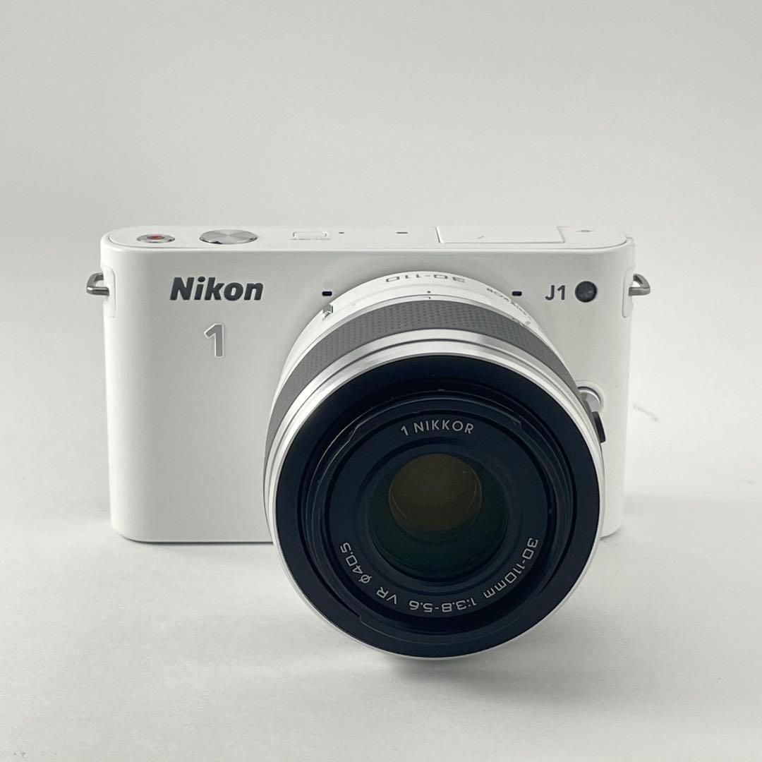【極上美品・返品保証】Nikon1 J1ホワイト レンズキット