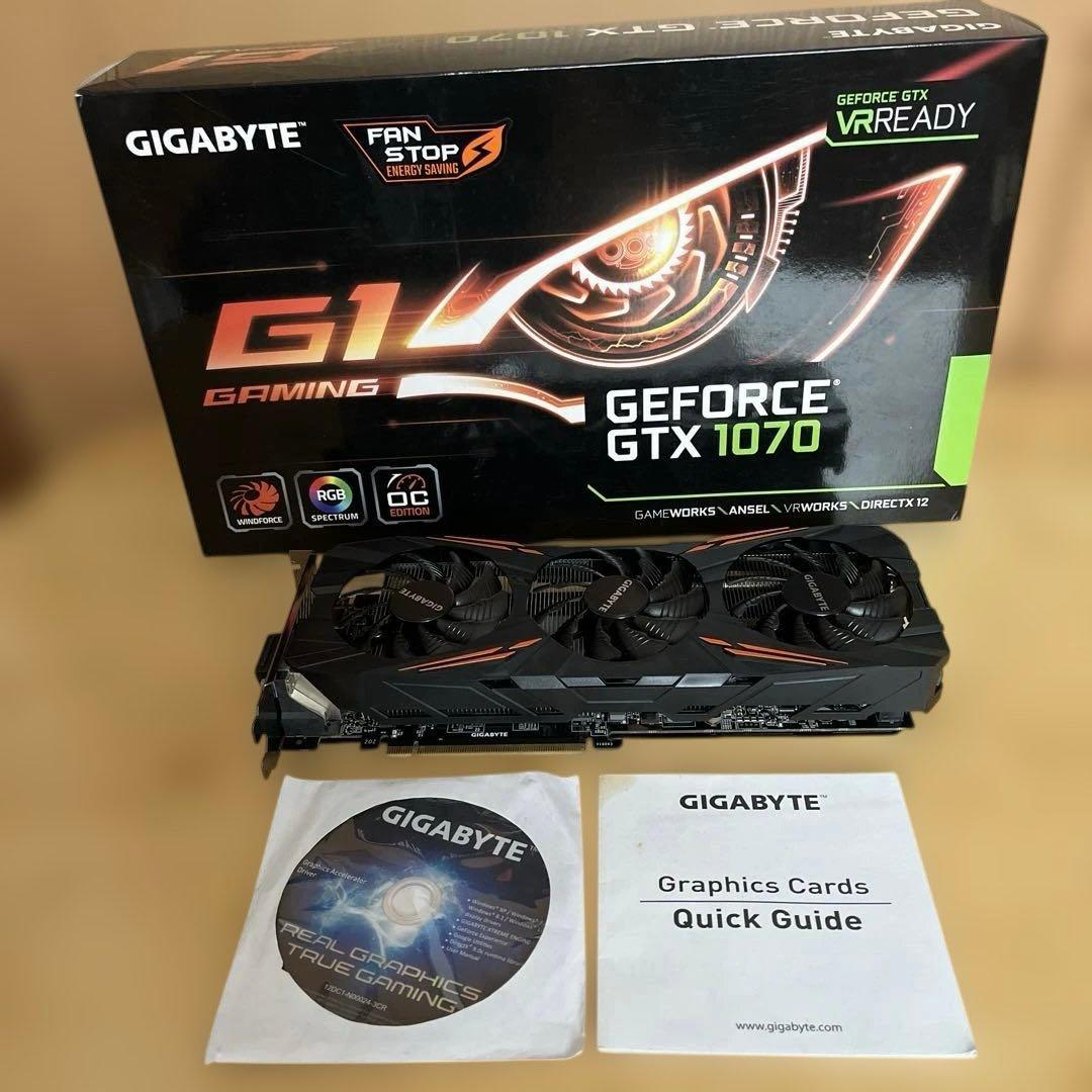 GIGABYTE GEFORCE GTX 1070 箱付き