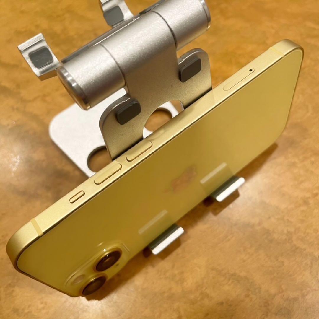 iPhone14 本体 ・512GB・美品・イエロー・箱とピン付き・アイフォン