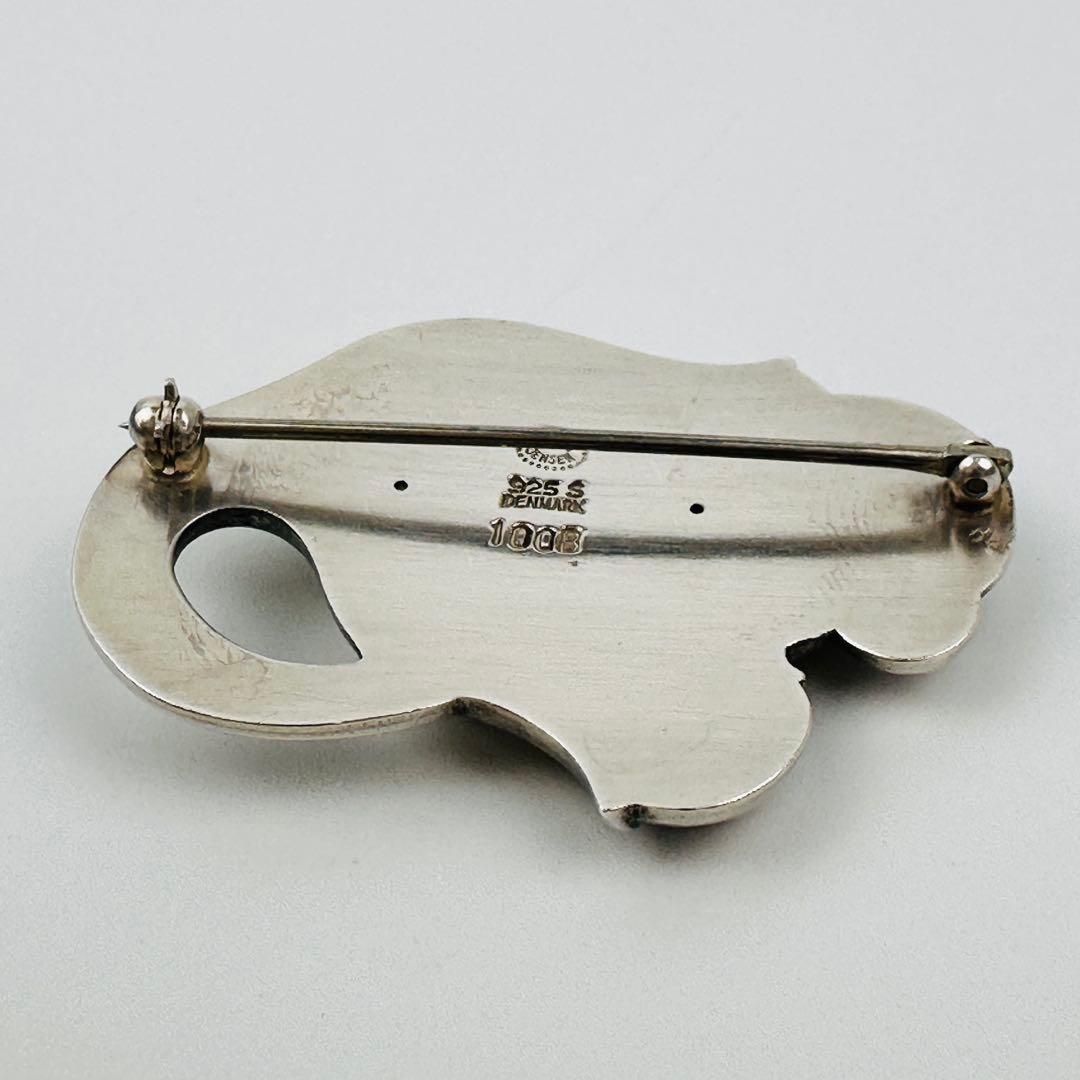 美品　ジョージジェンセン 可愛いスズラン　シルバー 花モチーフ ブローチ