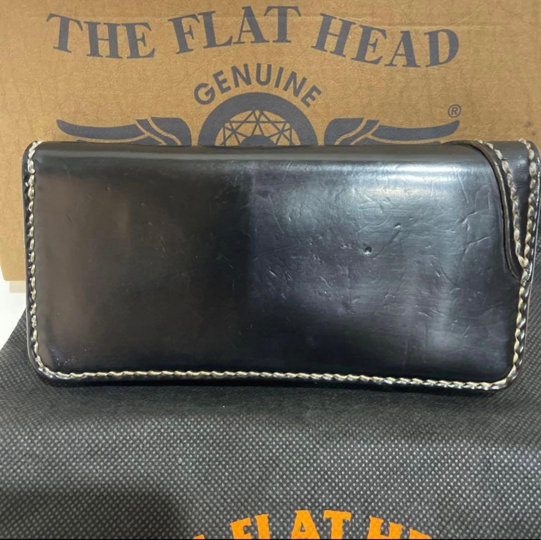 値下げ　フラットヘッド　コードバンウォレット