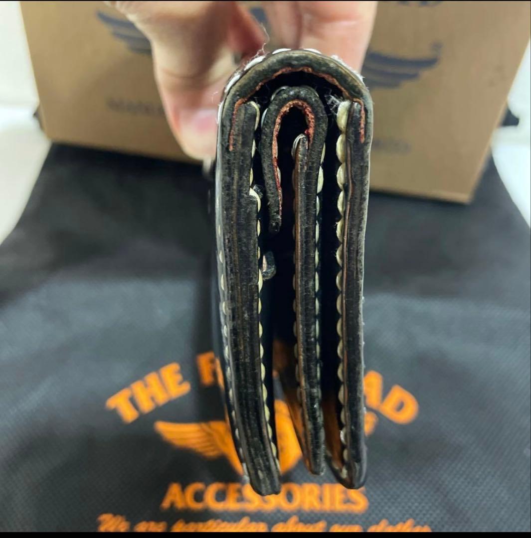 値下げ　フラットヘッド　コードバンウォレット