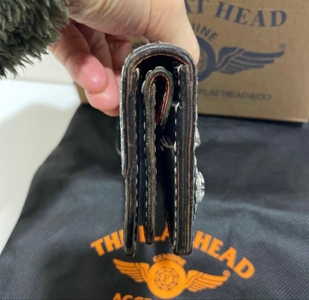 値下げ　フラットヘッド　コードバンウォレット