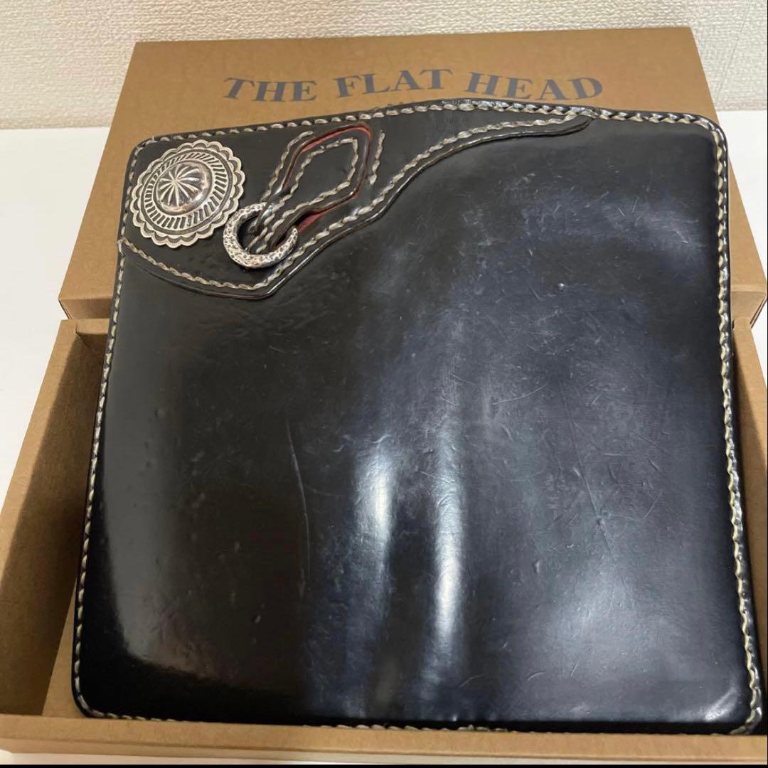 値下げ　フラットヘッド　コードバンウォレット