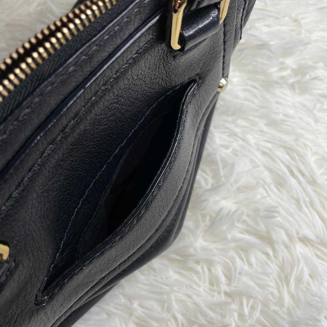 マイケルコース 2way ハンドバッグ ワンショルダー レザー ブラック