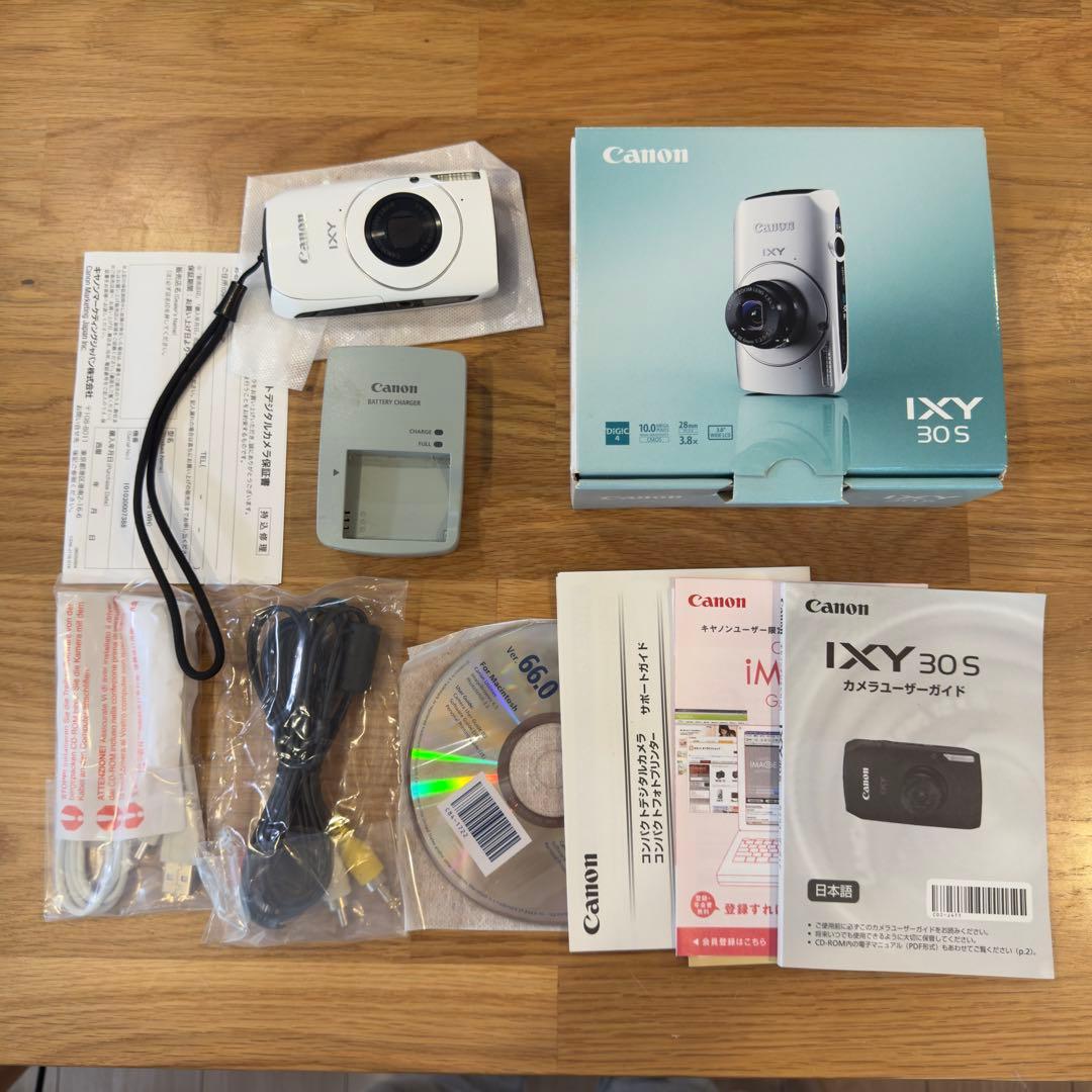 Canonデジタルカメラ IXY 30S ホワイト