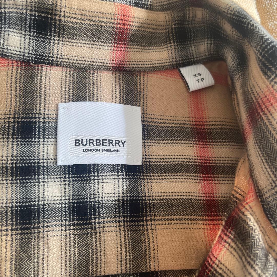 BURBERRY チェック柄長袖シャツ