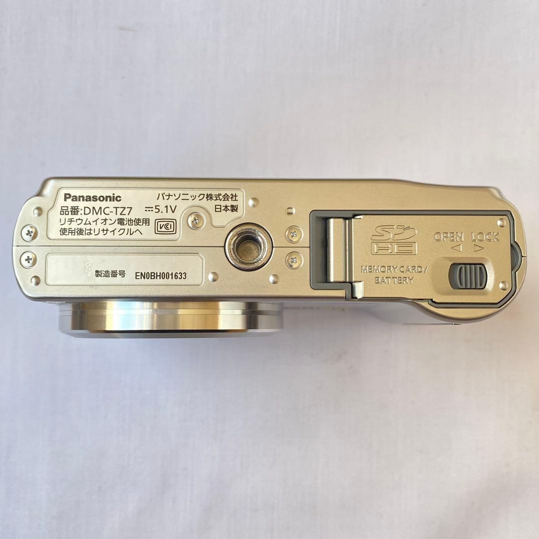 【美品】Panasonic LUMIX DMC-TZ7 シルバー 中古 現状品