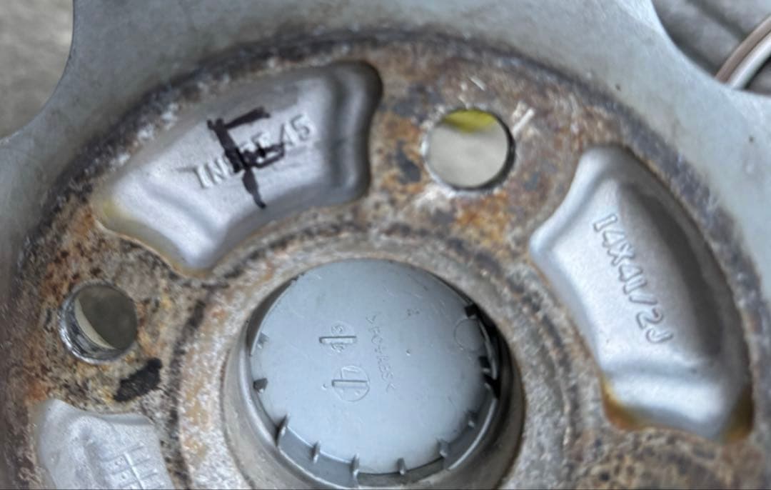 （送料込 ） 155/65R14 スタッドレスタイヤ ＋ 純正アルミホイール4本