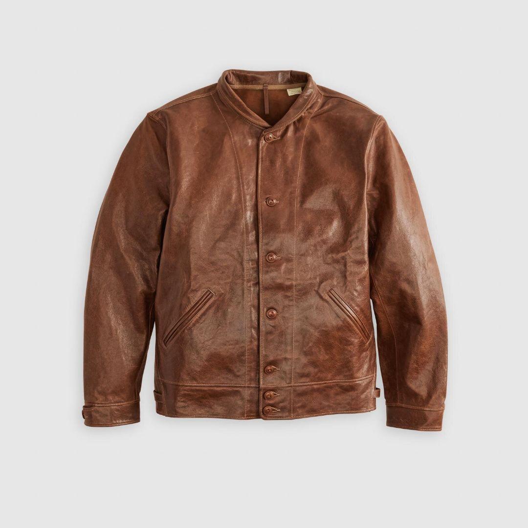 リーバイスアインシュタインモデル革ジャンMサイズ世界限定500/486