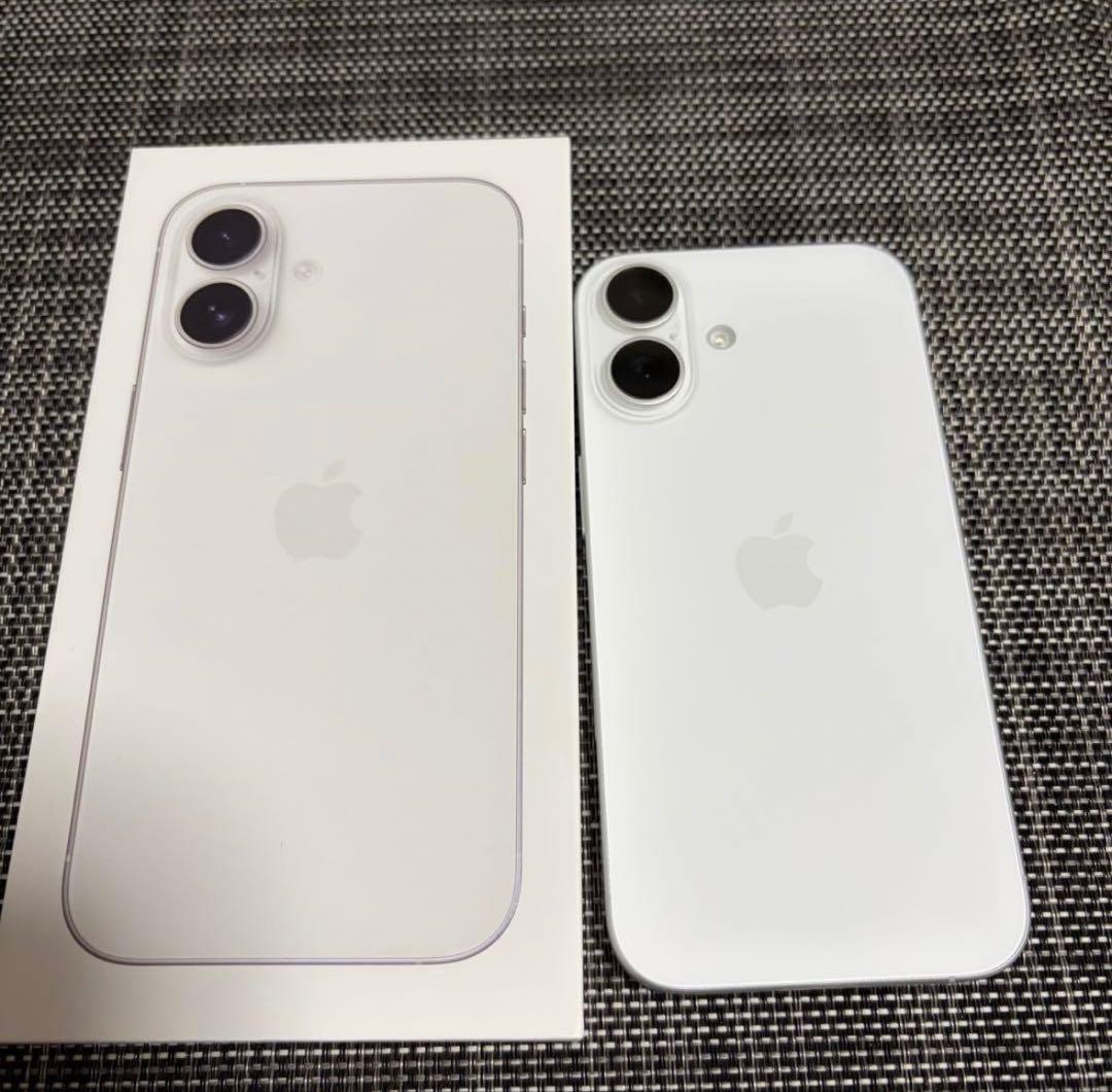✅✨ほぼ未使用✨ 充電0回 iPhone16 256GB❣️100% 白　ホワイト