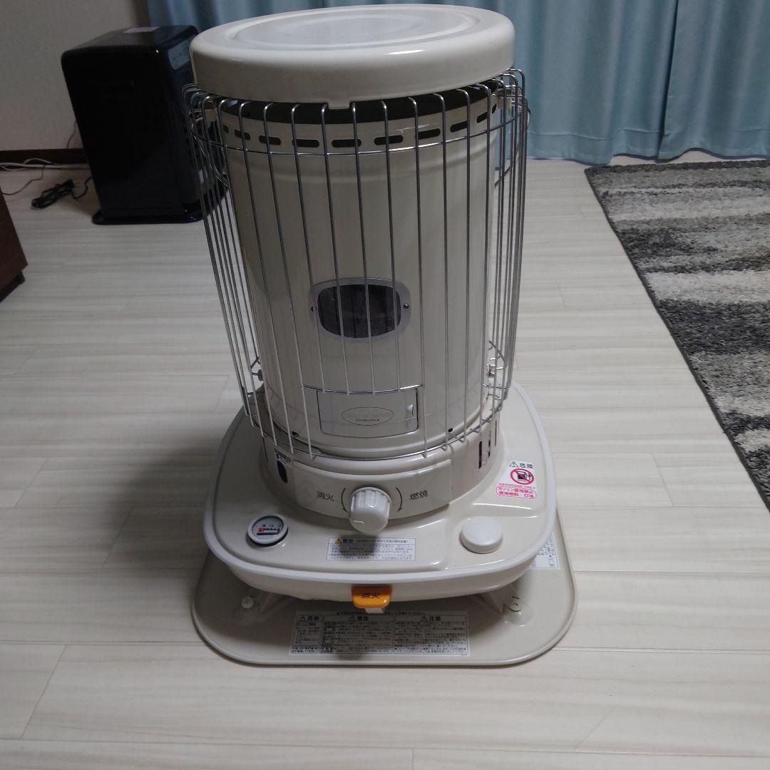 石油ストーブ ホワイト 安全ガード付き