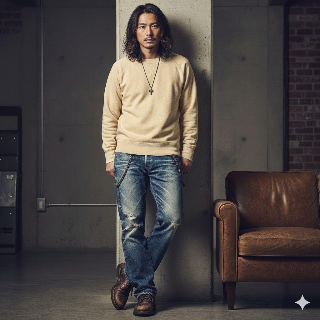 クロス銀■本革レザーフルスタッズナローベルト☆925アメカジヴィンテージシルバー