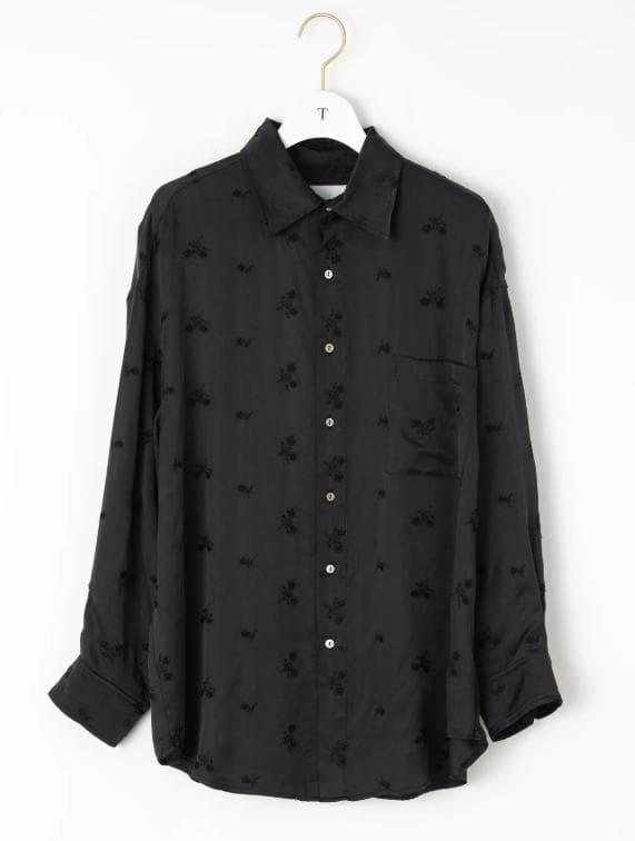 み*や様 TICCA/フラワーエンブロイダリーシャツ/TBEA-143