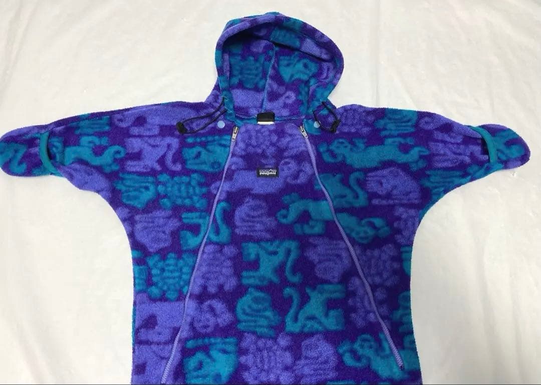 90s Patagonia パタゴニア USA製 フリース ロンパース12M