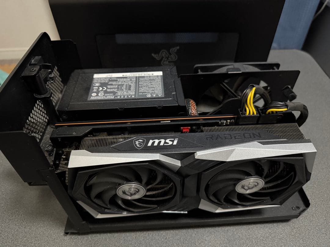 グラフィックボード・グラボ・ビデオカード Razer Core-X & MSI Radeon RX 6700XT 12GB