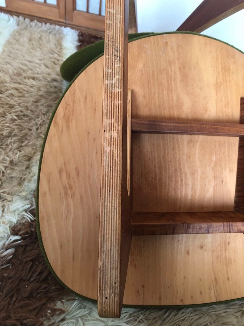 天童木工　低座イス　グリーン系