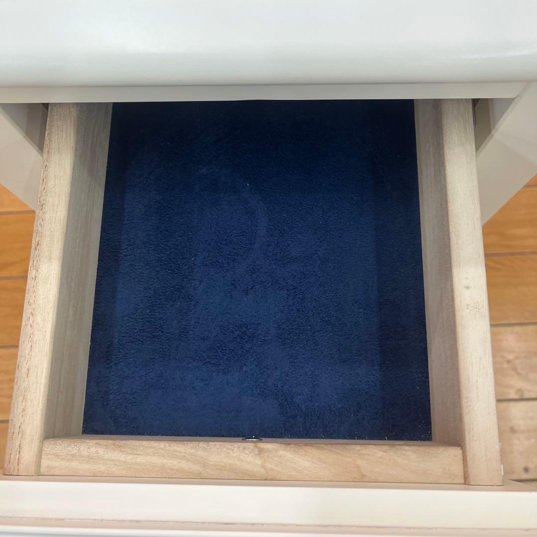 Francfranc エルガ ナイトテーブル ホワイト