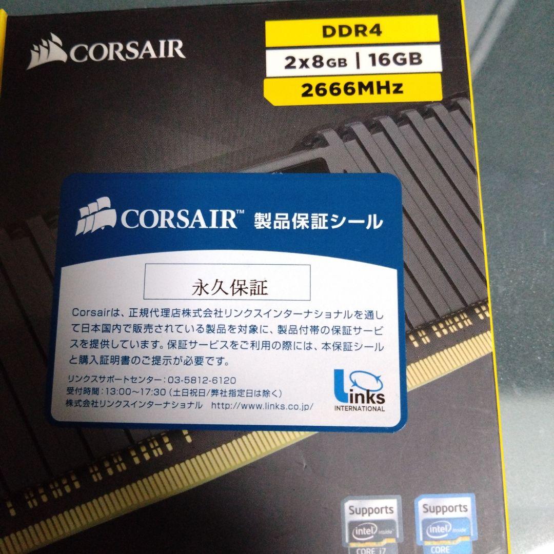 メモリー CORSAIR VENGEANCE LPX DDR4 16GB 2666MHz