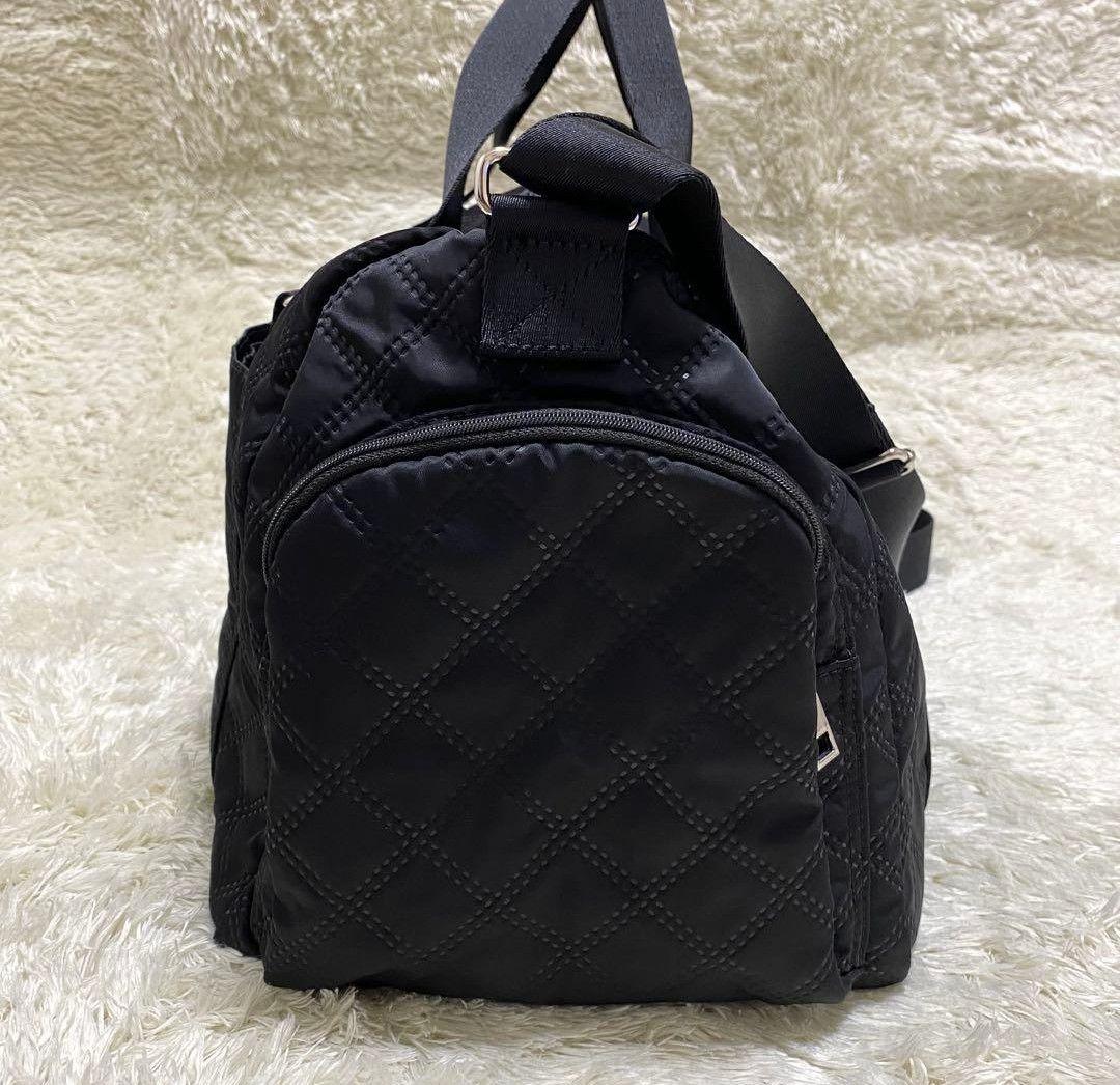 【再出品】ピンソニックキルトデイジー ボストン（ブラック）