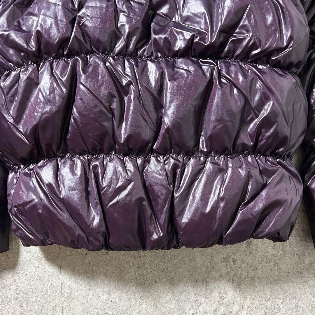 OLD GAP オールドギャップ ファーダウン 紫 光沢 Y2K 平成ギャル