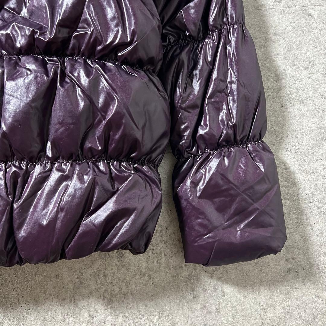 OLD GAP オールドギャップ ファーダウン 紫 光沢 Y2K 平成ギャル