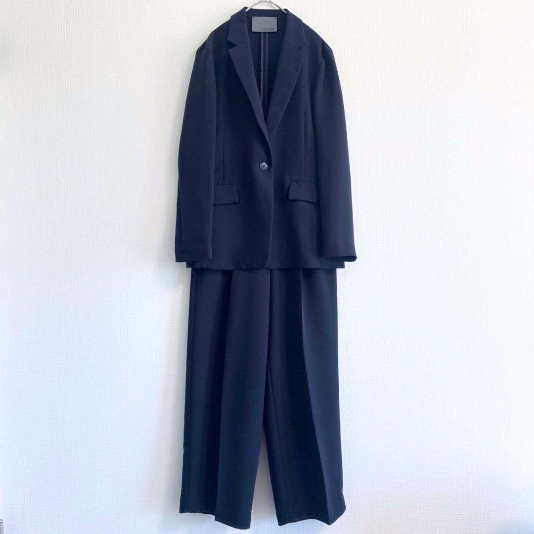 uncrave ウォッシャブルダブルクロスジャケット ワイドパンツ セットアップ