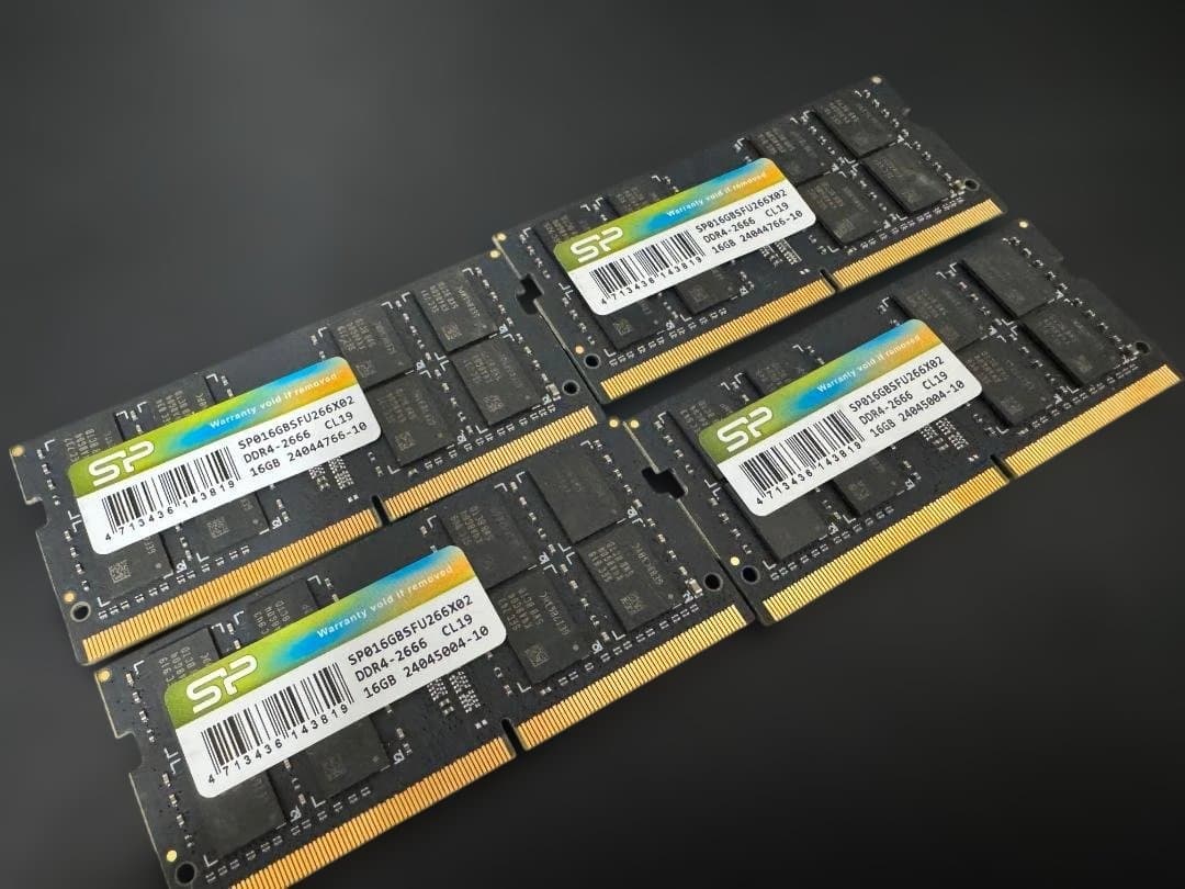 SP 16GB DDR4 2666MHz CL19 メモリ４枚セット